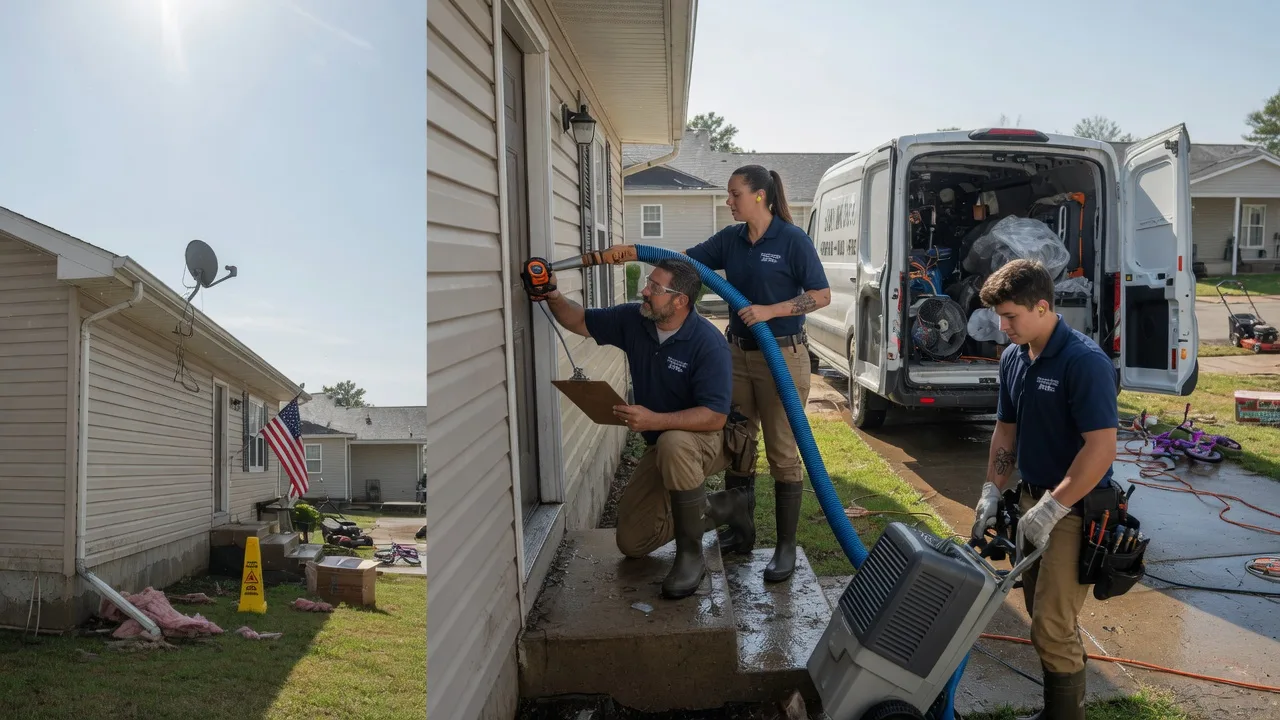 Ceiling Water Damage Restoration in Mapleton, IL near me